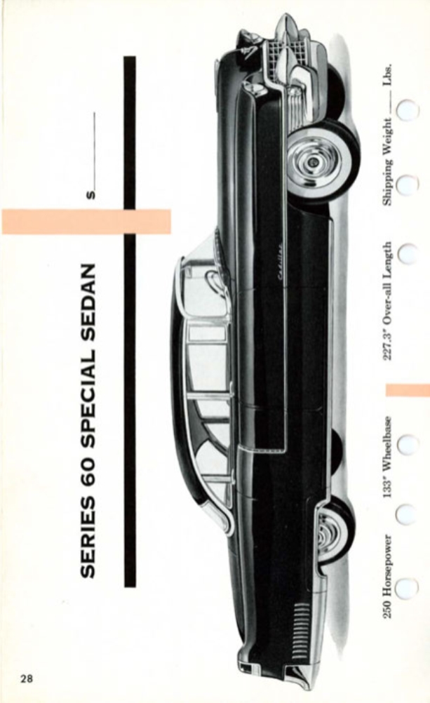 1955 Cadillac Salesmans Data Book Page 91